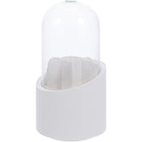 Makeup Brush Holder 360° Rotating with Dustproof Lid, Waterproof Material, Organized Storage, Stylish and Durable Design for Vanity (White) In Australia - Darrahopens