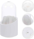 Makeup Brush Holder 360° Rotating with Dustproof Lid, Waterproof Material, Organized Storage, Stylish and Durable Design for Vanity (White) In Australia - Darrahopens
