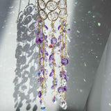 Wind Chime Pendant Indoor Colorful Outdoor Garden Light Collection Jewelry Outdoor Pendant (Purple) In Australia - Darrahopens