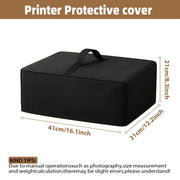 Dust Cover for Printer, Anti-Static Waterproof Dustproof Printer Cover Heavy Duty Protective Case（BLack 41*31*21cm） In Australia - Darrahopens