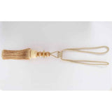 Decorative curtain tie tassel baffle - home office window curtain fixing edge rope, 1 Pair  set (rice wine) In Australia - Darrahopens