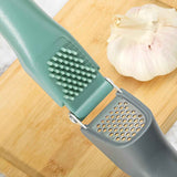 Garlic Press, Garlic Mincer Tool with Sturdy Design Extracts More Garlic Paste, Stainless Steel Mincer Crusher Chopper & Peeler Set Rust Proof Anti-Corrosion Green & Grey In Australia - Darrahopens