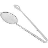 Stainless Steel Drain Oil Fried Food Strainer with Clip Fry Tool Oil Skimmer Food Clip Tong Filter Strainer Mesh In Australia - Darrahopens