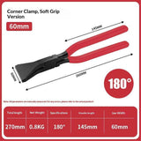 Hand Seamers Metal Sheet Metal Bender Tool, Steel Metal Bending and Flattering Pliers,Straight/180° Sheet Metal Tools Set（60MM*0° 270MM） In Australia - Darrahopens