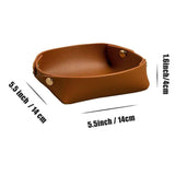 2pcs Ring key accessory tray, women's decorative jewelry tray rack, room decoration aesthetic gift, brown In Australia - Darrahopens
