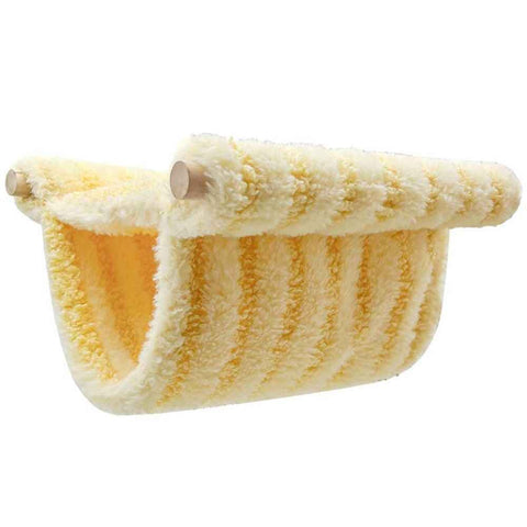 Winter Warm Bird Nest Bed Hanging Hammock Snuggle Hut Parrot House Tent Toy Bird Cage Perch for  Lovebird Cockatoo Finch Hamster Chinchilla Guinea Pig (Yellow) In Australia - Darrahopens