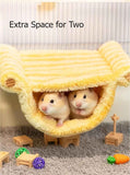 Winter Warm Bird Nest Bed Hanging Hammock Snuggle Hut Parrot House Tent Toy Bird Cage Perch for  Lovebird Cockatoo Finch Hamster Chinchilla Guinea Pig (Yellow) In Australia - Darrahopens