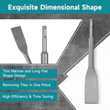 Tile Chisel Hammer Steel Ideal for Removing Tiles, Smaller Grout Joints  Straight Edge for Smaller Grout Joints, Removing Tiles（  14 * 150 flat head） In Australia - Darrahopens