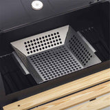Stainless Steel Grill Basket Large - Grilling Basket for Traeger, Green Egg, Grills - Basket for Veggies, Kabobs, Fish, Chestnuts - （Round hole） In Australia - Darrahopens