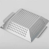 Stainless Steel Grill Basket Large - Grilling Basket for Traeger, Green Egg, Grills - Basket for Veggies, Kabobs, Fish, Chestnuts - （Round hole） In Australia - Darrahopens