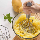 Ground Beef Smasher Potato Masher Household Gadgets Silver Stainless Steel Set Mashed Potatoes Meat Masher In Australia - Darrahopens