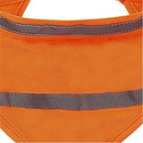 2pcs Pet reflective triangular scarf, pet snack storage mesh bag, scarf reflective cat and dog drool towel（orange M） In Australia - Darrahopens