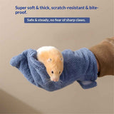 2 Pcs  Calming Sleeping Glove, Bite Proof Animal Handling Gloves, Hedgehog Accessories Calming Glove for Train Your Sugar Glider Small Animals Hamster Rats Pet  (Dark Blue) In Australia - Darrahopens