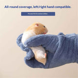 2 Pcs  Calming Sleeping Glove, Bite Proof Animal Handling Gloves, Hedgehog Accessories Calming Glove for Train Your Sugar Glider Small Animals Hamster Rats Pet  (Dark Blue) In Australia - Darrahopens