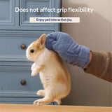 2 Pcs  Calming Sleeping Glove, Bite Proof Animal Handling Gloves, Hedgehog Accessories Calming Glove for Train Your Sugar Glider Small Animals Hamster Rats Pet  (Dark Blue) In Australia - Darrahopens
