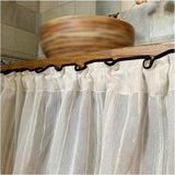 Cabinet Curtains Sink Skirt for Bathroom Kitchen Brown Stripes Cabinet Curtains for Classroom Home Farmhouse Rustic Drape Under Desk Privacy Drape for Laundry Room（30x150cm） In Australia - Darrahopens