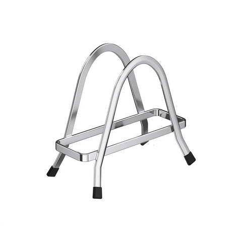 Cutting Board Rack Holder Stand - 304 Stainless Steel Chopping Board Organizer, Pan Rack with Stable Triangle Design, Stainless Steel Cutting Board Hold for Countertop Space Saving In Australia - Darrahopens