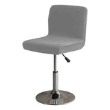 Bar Stool Covers Set of 4 Stretch Pub Counter Stool Chair Covers with Backs, Square Swivel Barstool Seat Slipcover with Elastic Bottom (dark Grey) In Australia - Darrahopens
