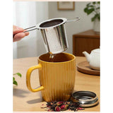 Stainless Steel Loose Leaf Tea Steeper with Heat Resistant Double Handles, Tea Strainer & Tea Ball for Mugs, Cups & Teapots - Perfect for Home, Office, Coffee In Australia - Darrahopens