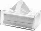 acrylic Tissue Box Holder,Clear Tissue Box Cover Rectangle for Kleenex Tissue Cube Box,Napkin,Facial Tissue Dispenser Box Case for Countertop,Bathroom（small） In Australia - Darrahopens