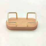 muso wood Business Card Holder for Desk, Wooden Creative Business Card Display for Desk, Wood Business Card Stand for Office, Tabletop (beech 2pack) In Australia - Darrahopens