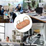 muso wood Business Card Holder for Desk, Wooden Creative Business Card Display for Desk, Wood Business Card Stand for Office, Tabletop (beech 2pack) In Australia - Darrahopens
