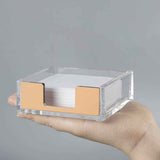 Transparent Acrylic Rose Gold Large Memo Box Marble Office Desktop Storage and Organizing Supplies，Gold In Australia - Darrahopens