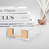 Transparent Acrylic Rose Gold Large Memo Box Marble Office Desktop Storage and Organizing Supplies，Gold In Australia - Darrahopens