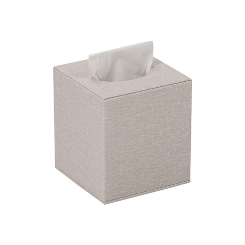 Tissue Box Cover, Leather Tissue Box Holder, Stylish Tissue Box Holder, Square Tissue Box for Vanity, Toilet Tank, Counter, Night Stand, Desk, Office, Car, （white） In Australia - Darrahopens