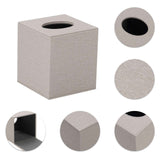Tissue Box Cover, Leather Tissue Box Holder, Stylish Tissue Box Holder, Square Tissue Box for Vanity, Toilet Tank, Counter, Night Stand, Desk, Office, Car, （white） In Australia - Darrahopens