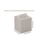 Tissue Box Cover, Leather Tissue Box Holder, Stylish Tissue Box Holder, Square Tissue Box for Vanity, Toilet Tank, Counter, Night Stand, Desk, Office, Car, （white） In Australia - Darrahopens
