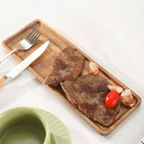 Small Wooden Platters Rectangle Mini Charcuterie Boards Acacia Wood Serving Trays Home Decor Cheese Board Cake Appetizer Plates Kitchen Charcuterie Platter （19CM*10.5CM ） In Australia - Darrahopens