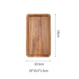 Small Wooden Platters Rectangle Mini Charcuterie Boards Acacia Wood Serving Trays Home Decor Cheese Board Cake Appetizer Plates Kitchen Charcuterie Platter （19CM*10.5CM ） In Australia - Darrahopens