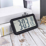 Digital Alarm Clock, Portable Black LCD with Temperature & Humidity Display, Wall Mountable, Ideal for Dorm or Desktop Use In Australia - Darrahopens