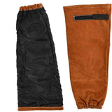 a pair of Leather Welding Work Sleeves for Men&Women - Heat&Flame Resistant Arm Protection with  Stitching and Cotton Lining In Australia - Darrahopens