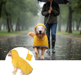Dog Raincoat, Adjustable Dog Rain Jacket Clear Hooded Double Layer, Waterproof Poncho with Reflective Strip Straps and Storage Pocket for Small Medium Large Puppies(M) In Australia - Darrahopens