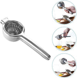 Lemon Lime Squeezer,Stainless Steel Hand Press Citrus Juicer with Grooved Bowl, Heavy-Duty Hinged Handle, High Juice Yield, Easy to Use & Dishwasher Safe（large size） In Australia - Darrahopens