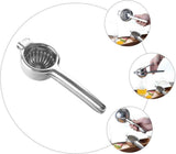 Lemon Lime Squeezer,Stainless Steel Hand Press Citrus Juicer with Grooved Bowl, Heavy-Duty Hinged Handle, High Juice Yield, Easy to Use & Dishwasher Safe（large size） In Australia - Darrahopens