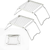 2pcs Folding Campfire Grill, 304 Stainless Steel Portable Campfire Grill Grate Small Camping Campfire Grill Grate Over Fire Pit Camping Grill for Outdoor Backpacking BBQ In Australia - Darrahopens