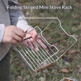 2pcs Folding Campfire Grill, 304 Stainless Steel Portable Campfire Grill Grate Small Camping Campfire Grill Grate Over Fire Pit Camping Grill for Outdoor Backpacking BBQ In Australia - Darrahopens