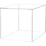 Holders  Acrylic Display Riser Box with One Open Side Versatile Clear Square Retail Merchandise Storage Bin or Product