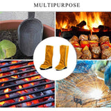 Leather Welding Spats Extra Long - Heat and Abrasion Resistant Welding Boot Covers - Full Coverage Shoes Protectors - Welding Gaiters, 1 Pair Height 33 In Australia - Darrahopens