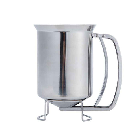Pancake Batter Dispenser with Funnel, 1000ml, Stainless Steel, for Baking Cupcakes Muffins Crepes Waffles In Australia - Darrahopens