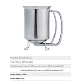 Pancake Batter Dispenser with Funnel, 1000ml, Stainless Steel, for Baking Cupcakes Muffins Crepes Waffles In Australia - Darrahopens