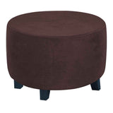 Velvet Round  Covers Footstool Protector Covers Storage Stool Covers Stretch with Elastic Bottom, Feature Velvet  Fabric (small, brown) In Australia - Darrahopens