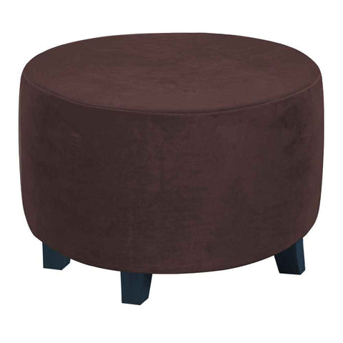 Velvet Round  Covers Footstool Protector Covers Storage Stool Covers Stretch with Elastic Bottom, Feature Velvet  Fabric (small, brown) In Australia - Darrahopens