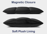 Comfyable Puffy Laptop Sleeve 13 Inch 14 Inch, Quilted Puffer Laptop Carrying Case Magnetic inner bag（black） In Australia - Darrahopens