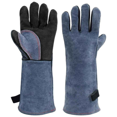 Heat Resistant Welding Gloves 16 inches Cowhide Leather - Long Sleeve and Insulated Lining BBQ Glove for Welder/Mig/Grill/Barbecue/Stove （Heito） In Australia - Darrahopens