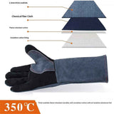 Heat Resistant Welding Gloves 16 inches Cowhide Leather - Long Sleeve and Insulated Lining BBQ Glove for Welder/Mig/Grill/Barbecue/Stove （Heito） In Australia - Darrahopens