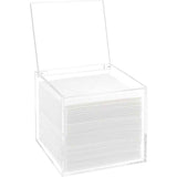 Disposable Face Towel Holder Storage Box , Clear Acrylic Box Container , Makeup Organizer With Flip Lid In Australia - Darrahopens